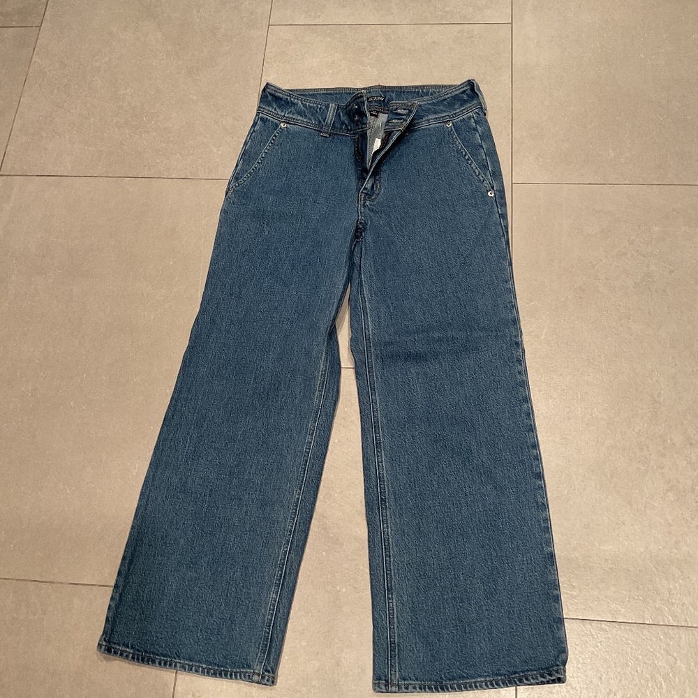 J Crew wide leg jeans